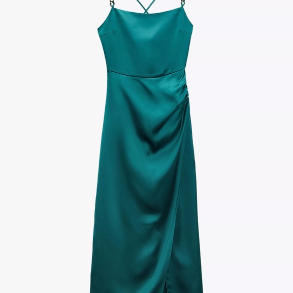 Zara Dresses & Skirts - Zara Satin Lingerie Style Dress